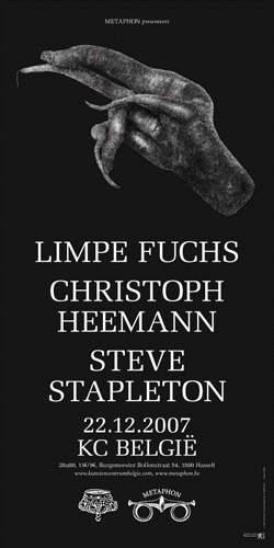 Limpe Fuchs, Christoph Heemann, Steven Stapleton Concert Poster